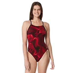 Women's Fusion Vibe CrossBack One Piece Red - 22