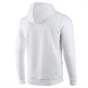 Men's Long Sleeve Hooded Sweatshirt White