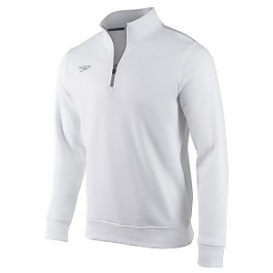 Unisex 1/4 Zip Sweatshirt White - 3XS