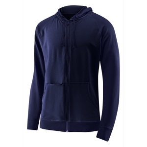 Full Zip Unisex Hoodie - Navy Blue | Size L
