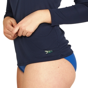 Women's Long Sleeve Swim Tee Navy