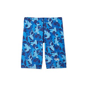 Begin To Swim Shark Printed Jammer - Blue | Size 4