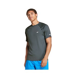 New Easy Short Sleeve Swim Rashguard - Gray | Size L