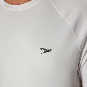 Men's New Easy Short Sleeve Rashguard White