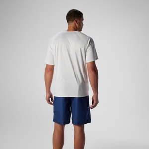 Men's New Easy Short Sleeve Rashguard White
