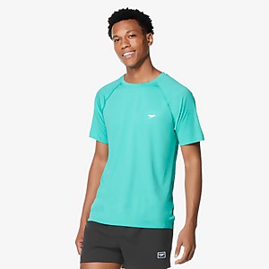 New Easy Short Sleeve Swim Rashguard - Aqua | Size L