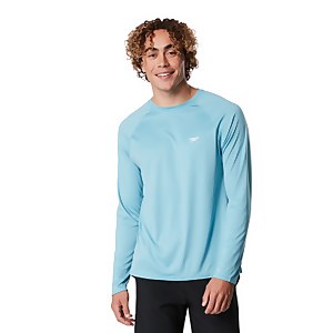 Easy Solid Long Sleeve Swim T-shirt - Blue Atoll | Size S