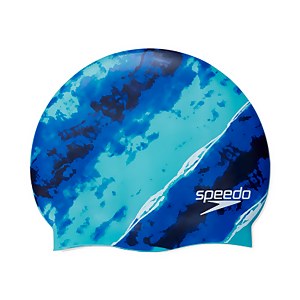 Elastomeric Printed Caps - Blue | One Size
