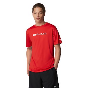 Men's Guard New Easy Short Sleeve Rashguard Red