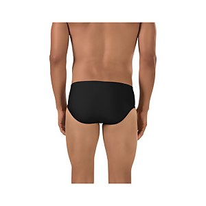 Men's Solid Brief Black