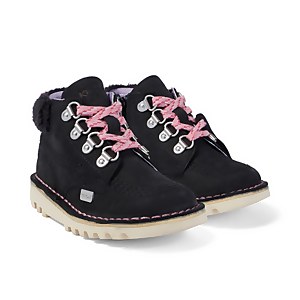 Infant Girls Kick Hi Winter Nubuck Black