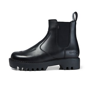 Adult Women s Kizziie Leather Chelz Black Kickers