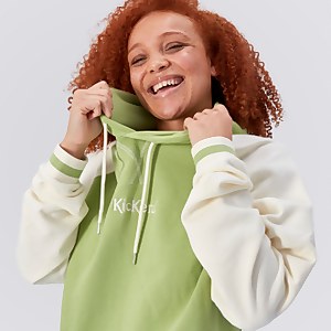 Women's Cropped Hoodie Lime - XS