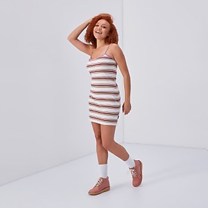 Women's Stripe Jersey Dress Multi - XS