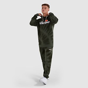 Gottero Kapuzenpullover Batik Dunkelgrün