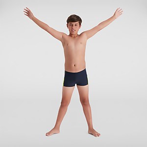 Boys' Dive Aquashort Navy/Green - 5-6