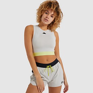 Women's Tuttan Cropped Vest Top Light Grey - 6