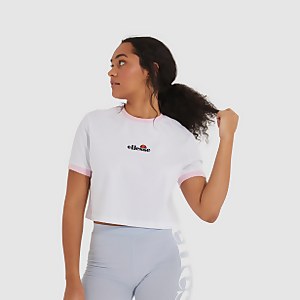 Women's Derla Cropped T-Shirt White - 6