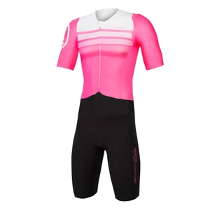 QDC D2Z S/S Tri Suit II with SST - Hi-Viz Pink - L