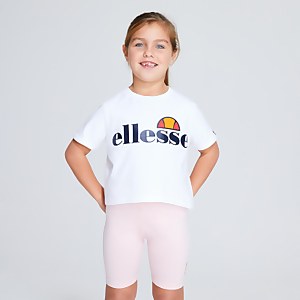 Girl's Nicky Cropped T-Shirt White - 6-7