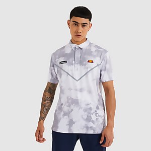 Men's Rallan Polo White Tie Dye - XS