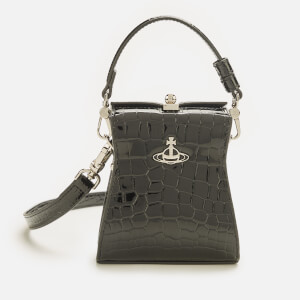 ☆Vivienne Westwood Black Shiny Patent Kelly Large Handbag☆ Vivienne Westwood Women's' Kelly Large Handbag in Black | LN-CC®
