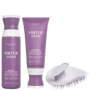 VIRTUE Flourish Shampoo and Conditioner with Manta Brush Bundle (Worth $177.00)