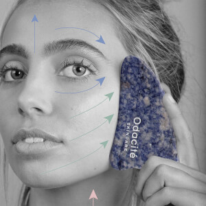 Odacité Crystal Contour Gua Sha - Blue Sodalite