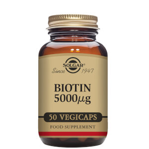 Solgar Biotin 5000µg Vegetable Capsules - Pack of 50