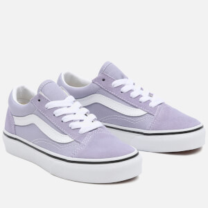Vans Kids Old Skool Trainers Languid Lavender True White Allsole