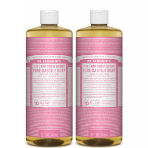 Dr. Bronner's Cherry Blossom Pure-Castile Liquid Soap Duo