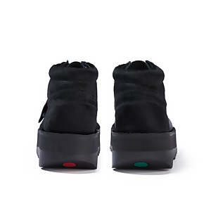 Adult Women's Kick Hi Leather Stack Black