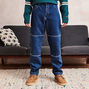 Men's Denim Panel Drill Pant Blue - 28