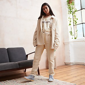 Women's Cream cord jacket co-ord Beige