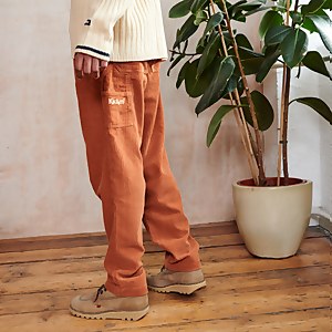 Men's Cord Pant With Logo Rust - 28