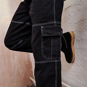 Men's Black Carpenter Drill Pant Black - 28