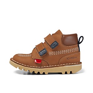 Infant Boys Kick Hi Roll Nubuck Camel - 5