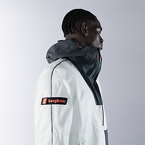 Men's Pygar Waterproof Jacket - White / Grey