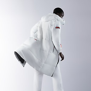 Women's Nelien Long Insulated Jacket - White / Grey