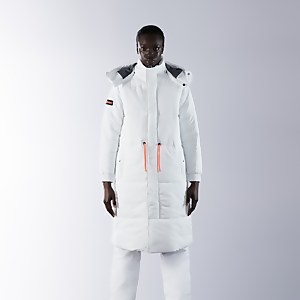Women's Nelien Long Insulated Jacket - White / Grey - XS