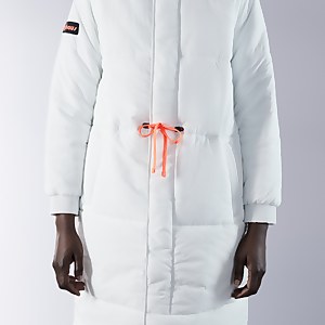 Women's Nelien Long Insulated Jacket - White / Grey