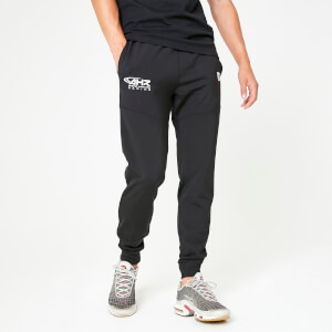 Archie H Cut and Sew Taped Track Pants – Black