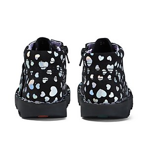 Infant Girls Kick Hi Heart Nubuck Black