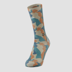 MP X Hexxee Adapt Crew Socks - Camo - UK 6-8.5