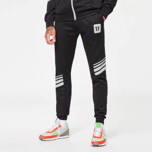 Stripe Print Track Pants – Black/Silver Reflective
