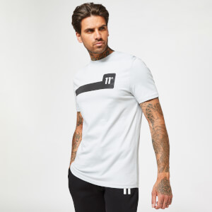 Chest Print Short Sleeve T-Shirt – Titanium Grey