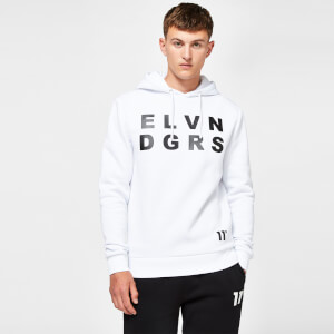 Graphic Pullover Hoodie – White