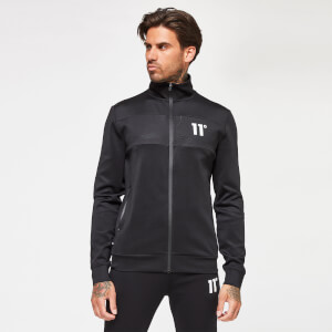 11 Degrees Men's Cut & Sew Track Top - Black