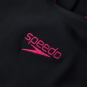 Girls' Hyperboom Splice Legsuit Black/Pink