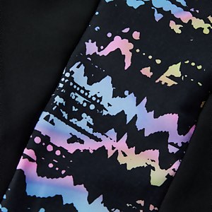 Girls' Printed Panel Leaderback Legsuit Black/Blue